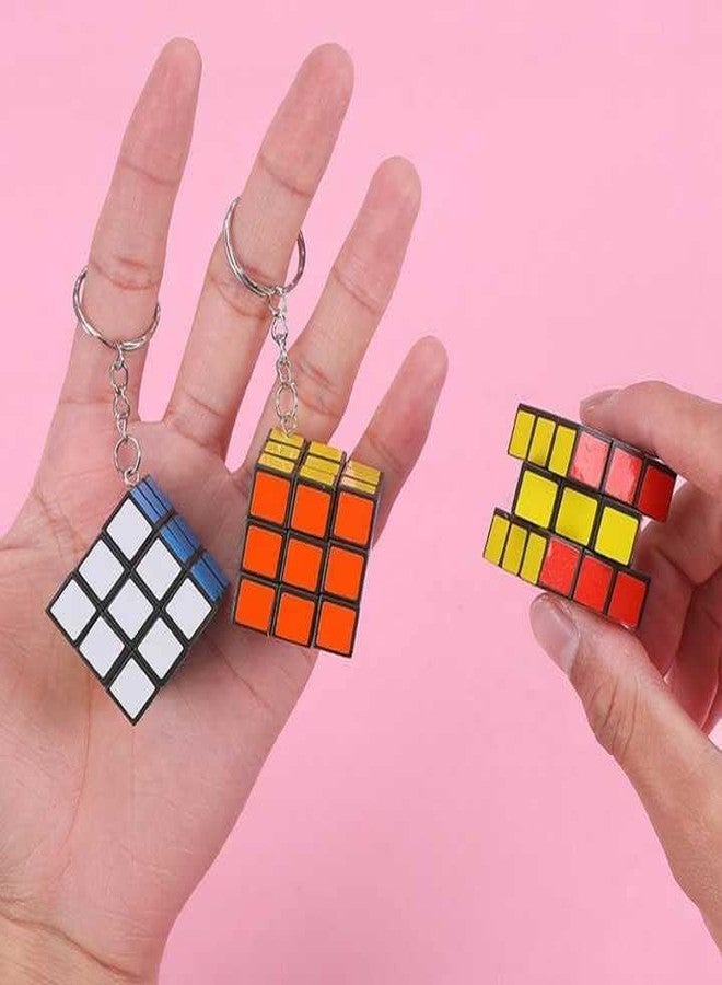 YOOKO® (Pack of 2) Keychain 3x3 (Stickered) | Mini Speed Cube | Portable & Fun | Suitable for All Ages | Great Gift Idea - Image 2